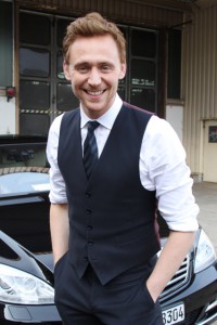 Tom Hiddleston leaving "TV Total" studios and heading to Koeln/Bonn airport after promoting "Marvel's The Avengers". Cologne, Germany - 23.04.2012 Credit: WENN.com