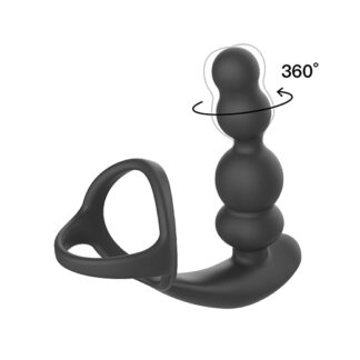 德國ＭyToys  ＭY REVO PLUG 多工震動旋轉拉珠精力環